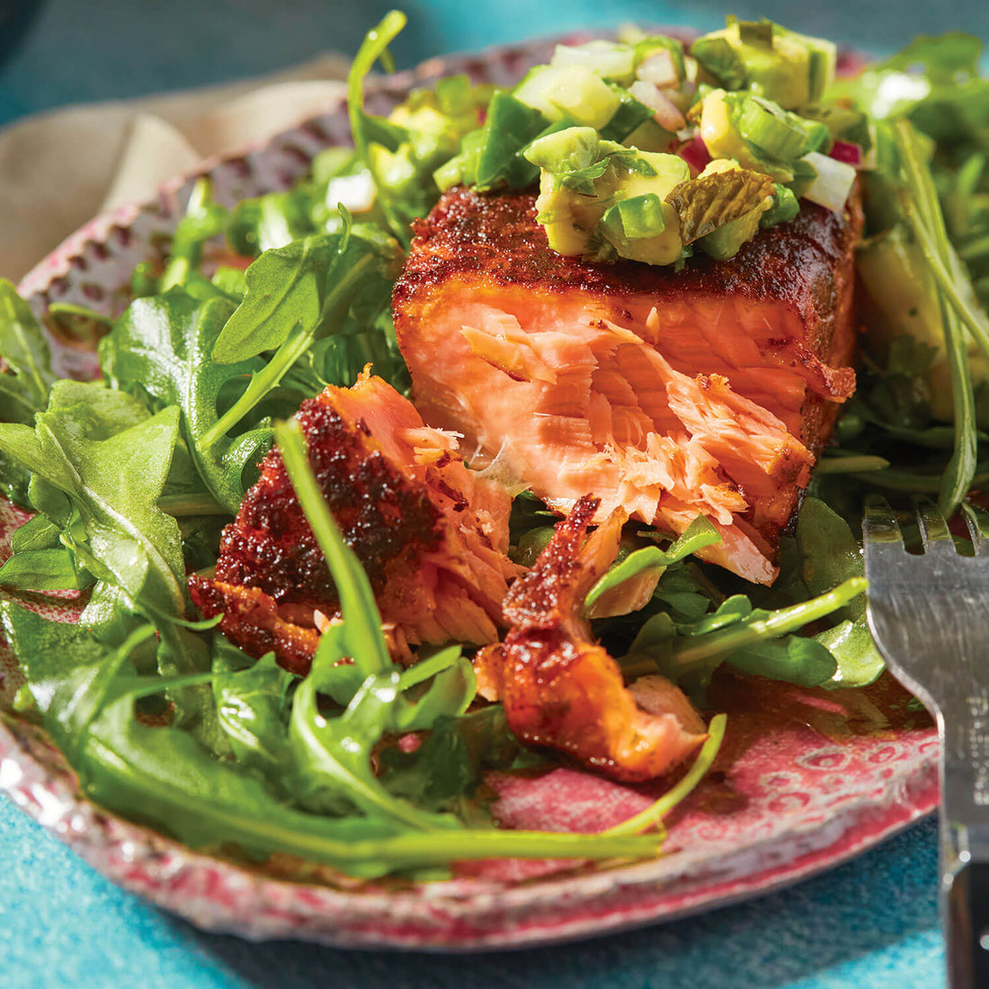 Blackened Salmon with Avocado Salsa Recipe