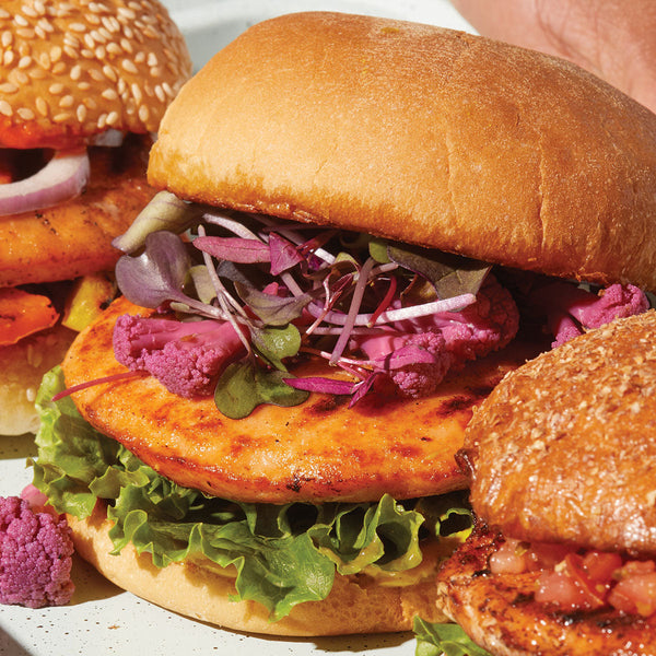 Salmon Burger with Cilantro Lime Ranch Mayo Recipe