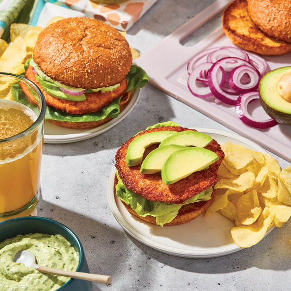 Green Goddess Salmon Burger Recipe