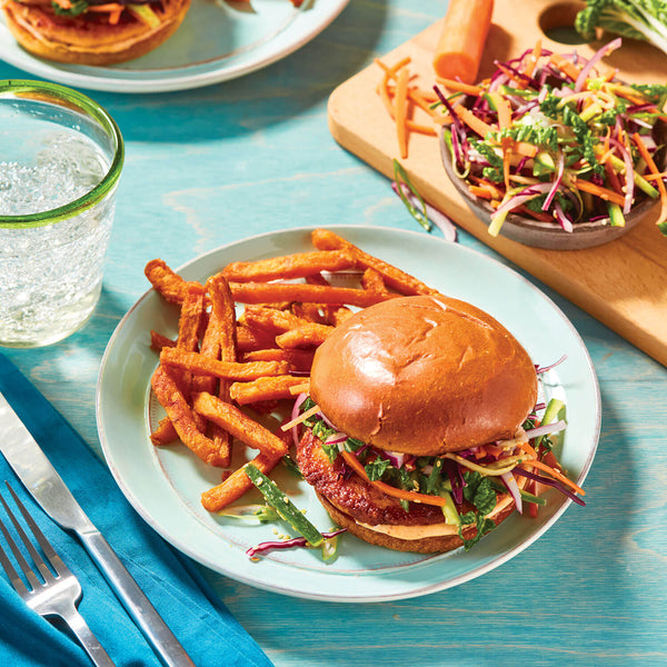 Salmon Burger with Slaw Recipe