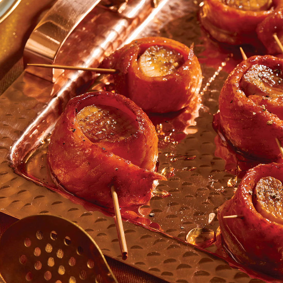 Secret Island Salmon Bacon wrapped King Oyster Mushrooms Recipe