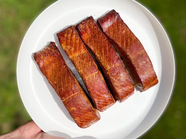 Hot Smoked Salmon Tips