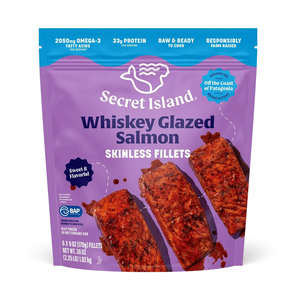 Whiskey Glazed Salmon Fillets