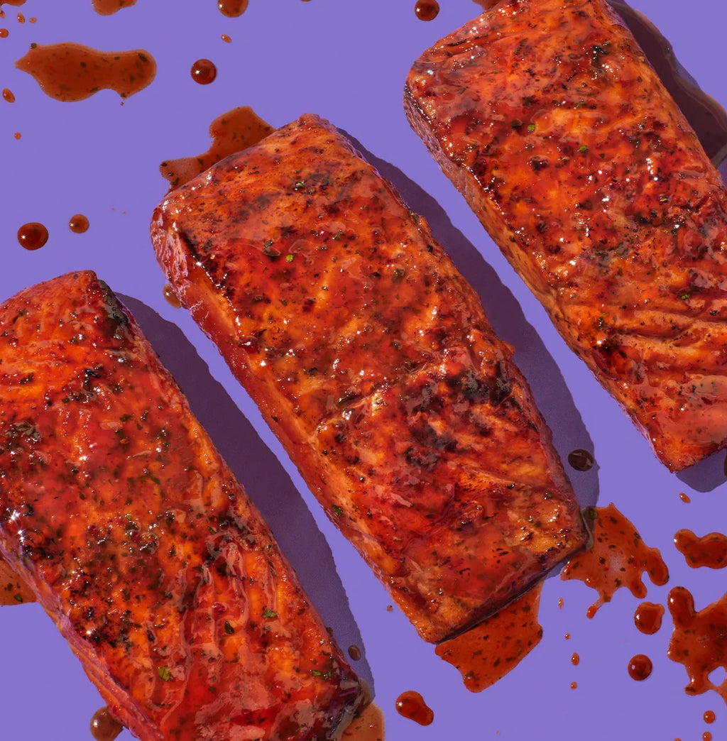 Whiskey Glazed Salmon Fillets