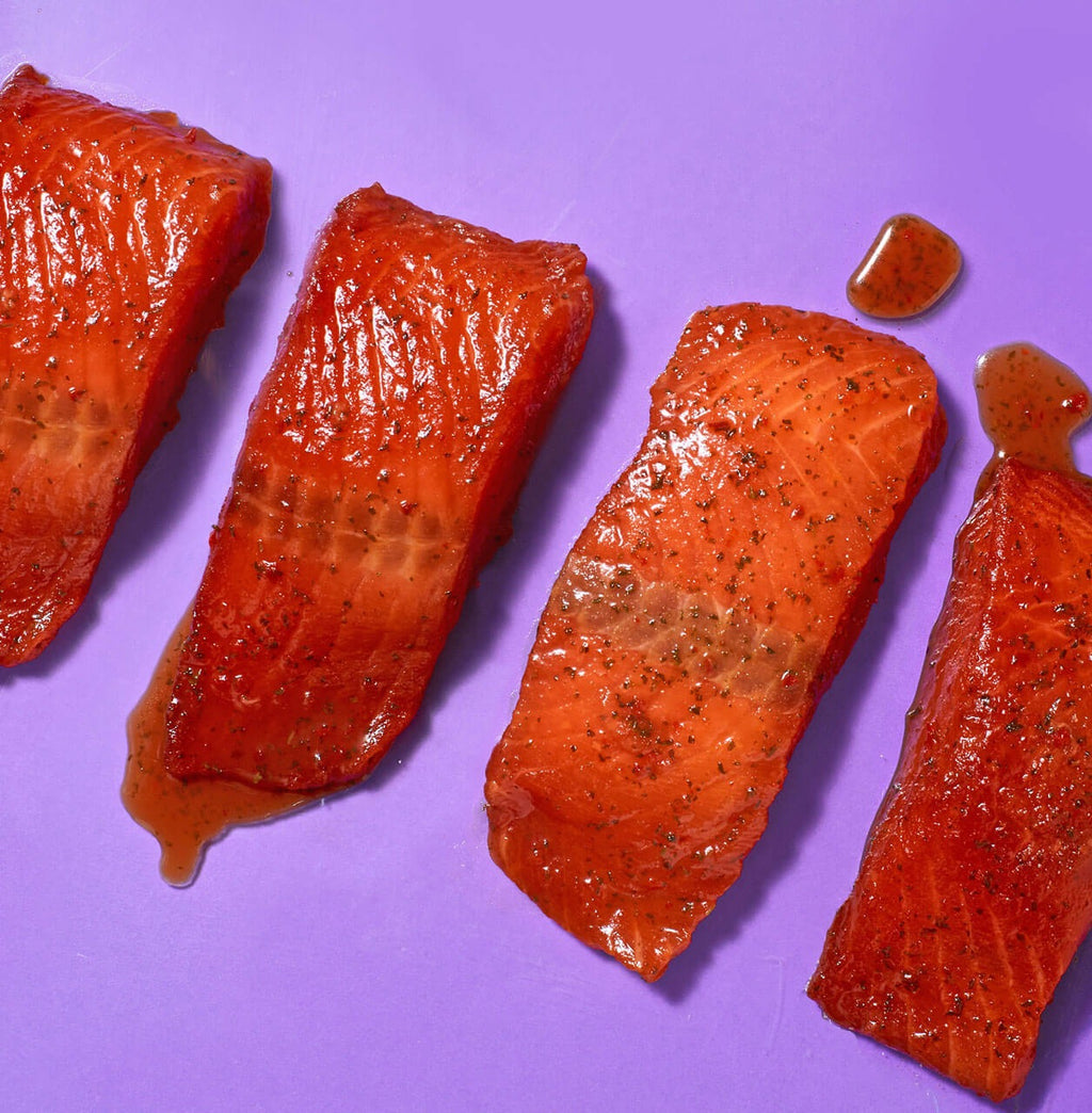 Whiskey Glazed Salmon Fillets