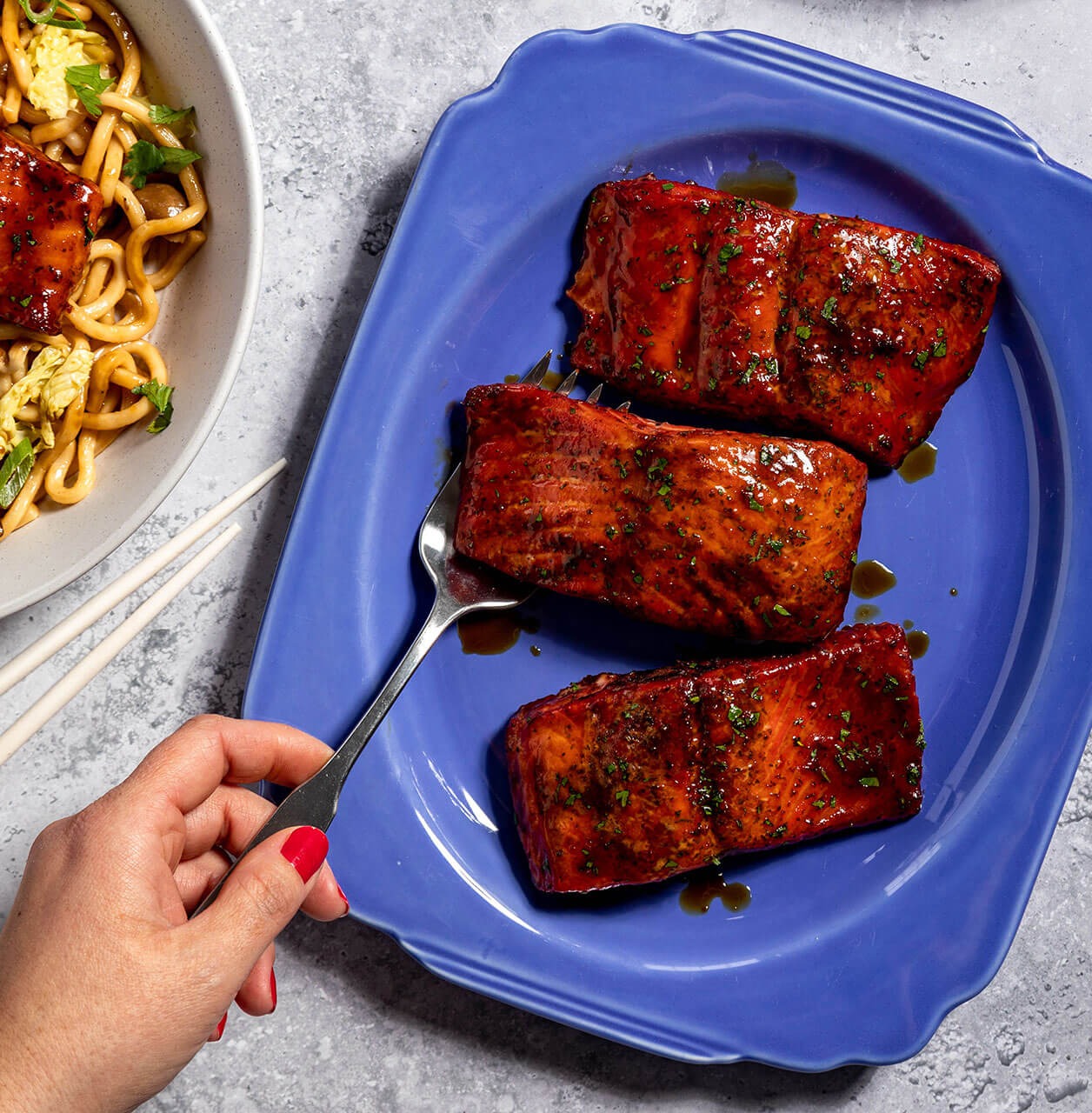 Whiskey Glazed Salmon Fillets